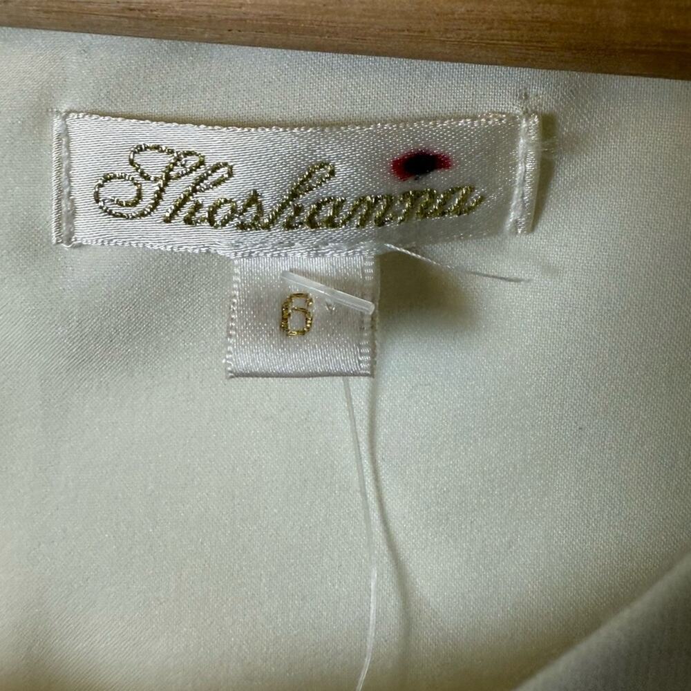 NWT Shoshanna Long Sleeve Shift Dress Ivory/Cream Size 6 - Picture 4 of 11